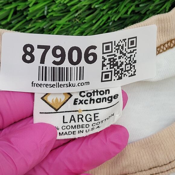 Vintage 90s Browns Ringer Shirt Womens Large 20x26 White USA - Picture 7 of 14